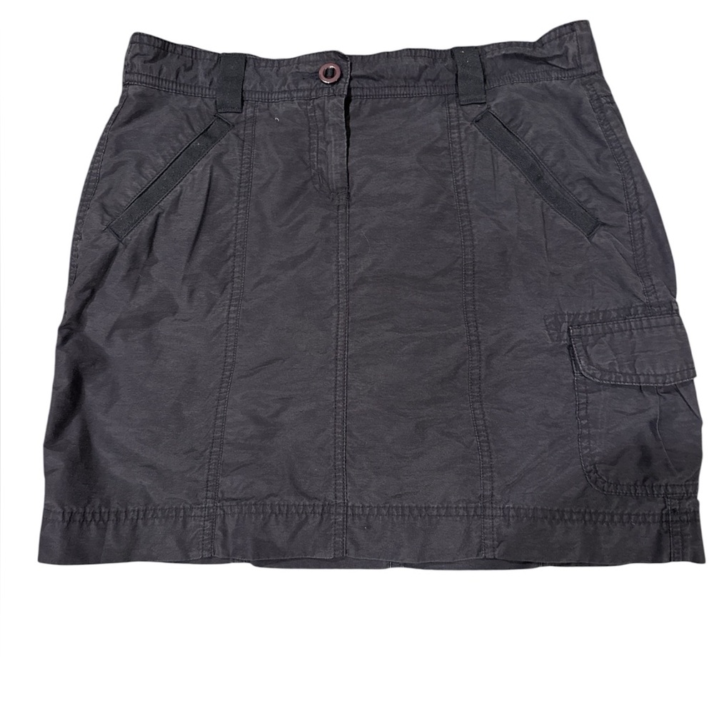 Lands End Navy Nylon Cargo Skort, Size 4P